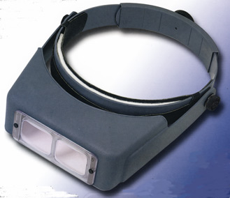 Optivisor Headband Magnifier, with Quasar LS Lights